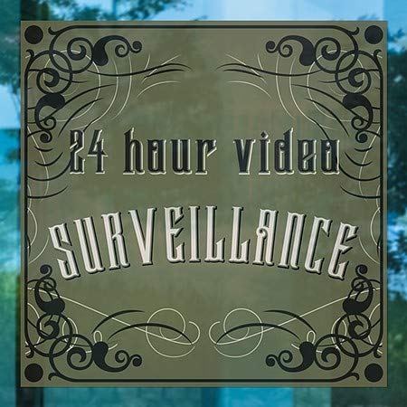 CGSignLab | מעקב וידאו 24 שעות -גותי ויקטוריאני נצמד חלון ברור | 16 x16